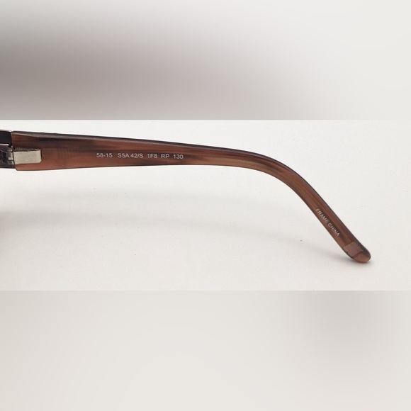 Saks Fifth Avenue S5A42/S Pink Oval Sunglasses Frames Only - Picture 7 of 8